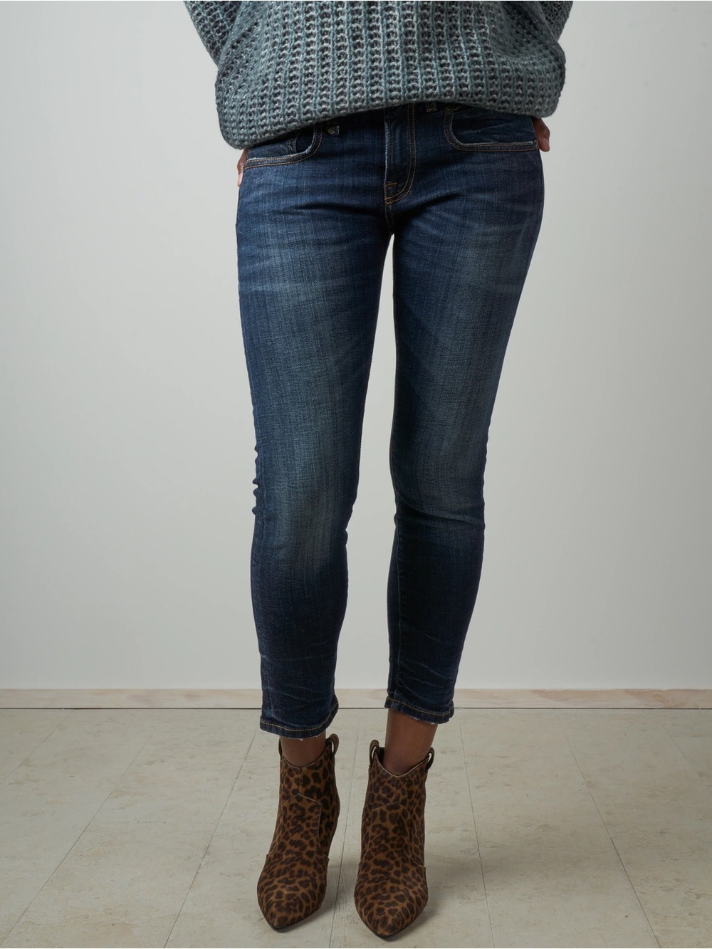 Authentic R13 Biker Boy jeans in coveted Howell Wash - size 28